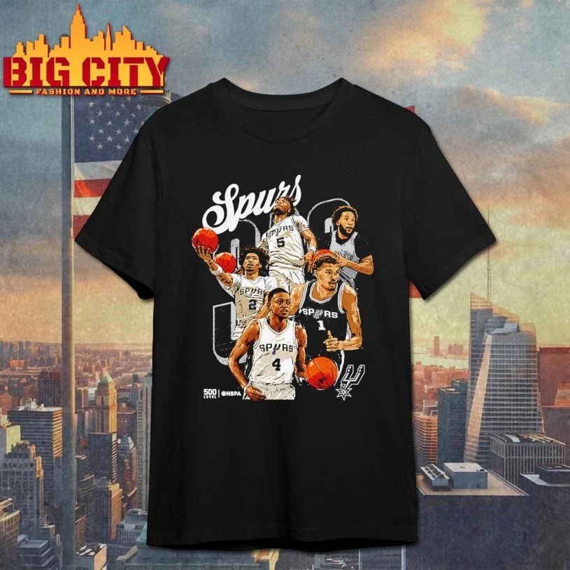 San Antonio Spurs 2026 Playoffs Starting 5 Graphic Shirt