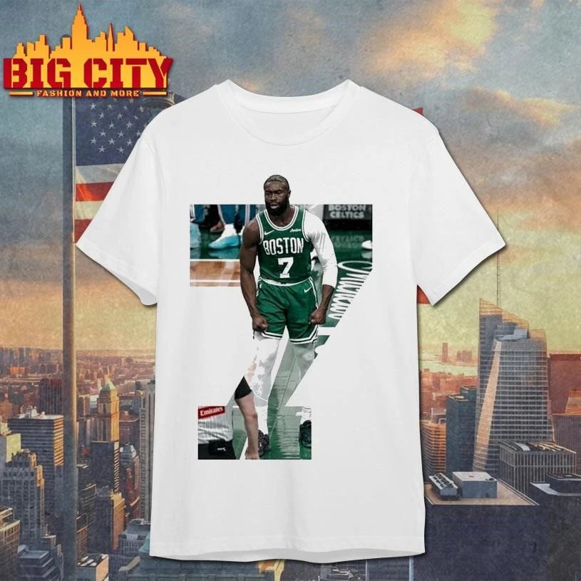 Jaylen Brown Boston Celtics 100 straight playoff games with double-digit 7 Shirt