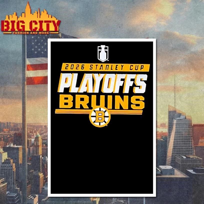 Boston Bruins 2024 NHL Stanley Cup Playoffs 2026 logo retro Shirt