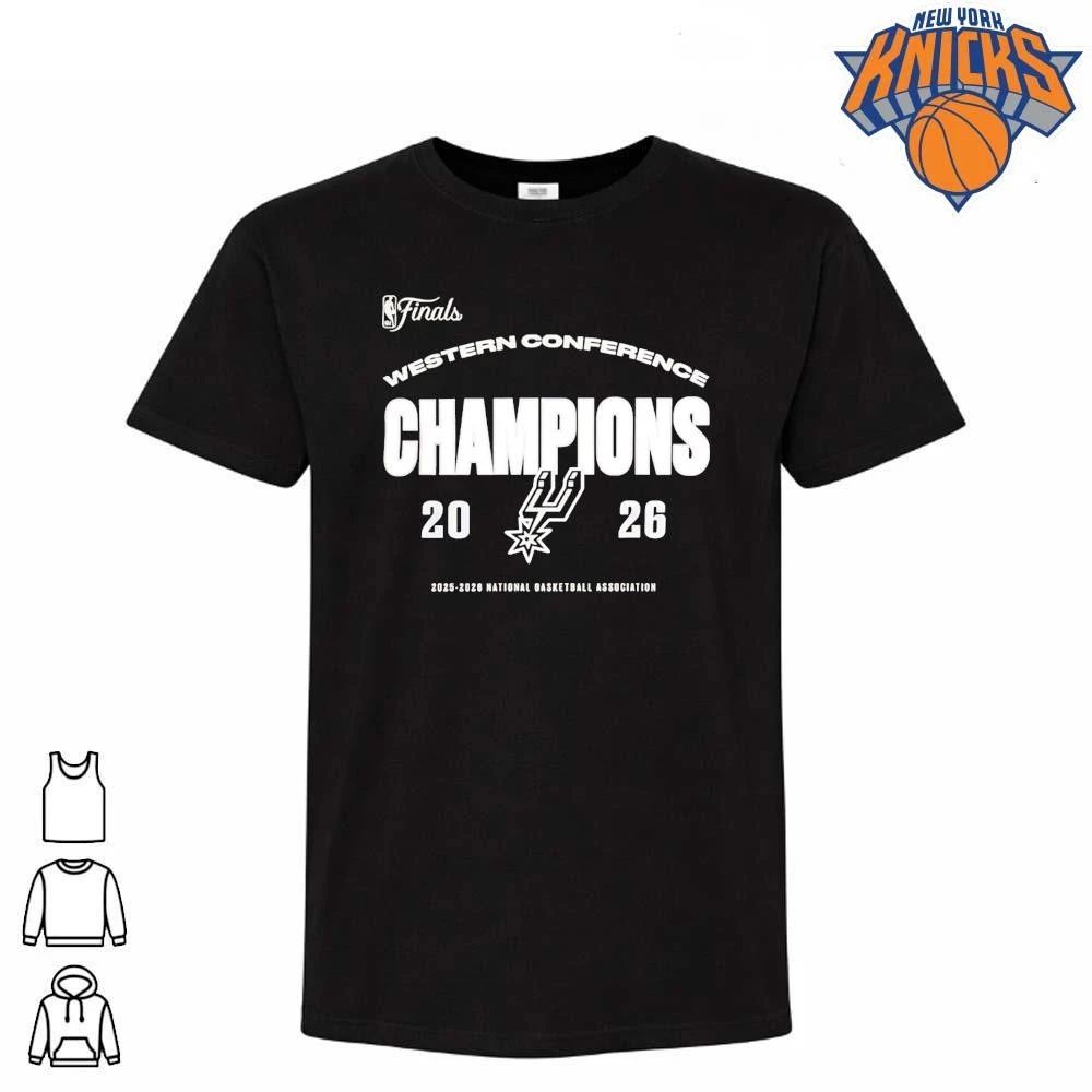 San Antonio Spurs Western Conference Champions 2026 logo Shirt