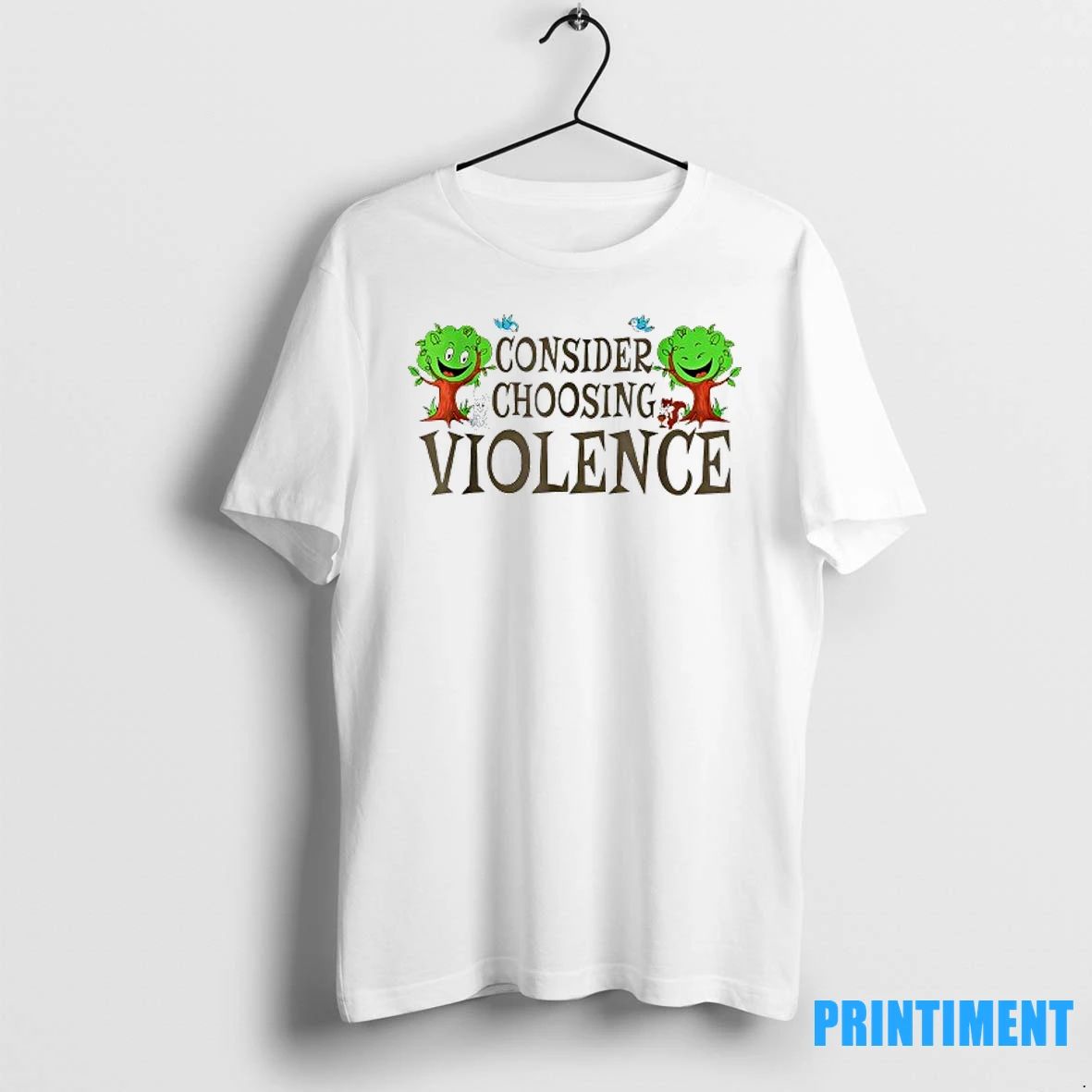 Happy Tree Consider Choosing Violence Tshirts Sweater