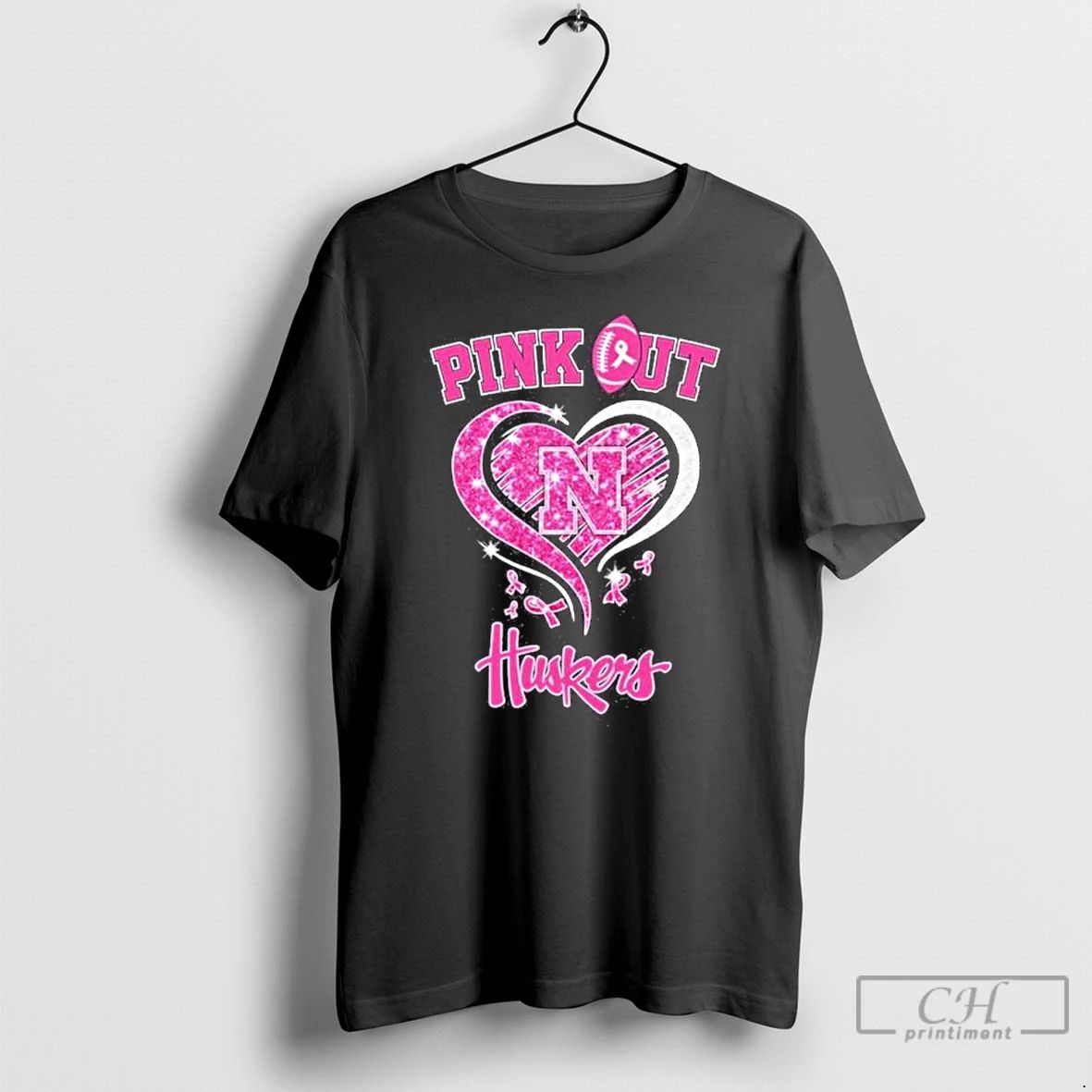 Premium Nebraska Cornhuskers Pink Out Breast Cancer T Shirts