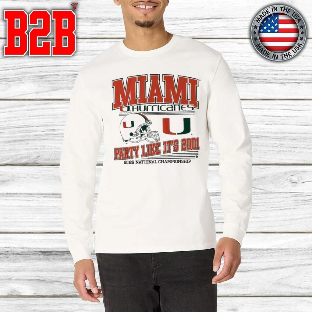 Miami Football CFP Party Like It’s 2001 Shirt