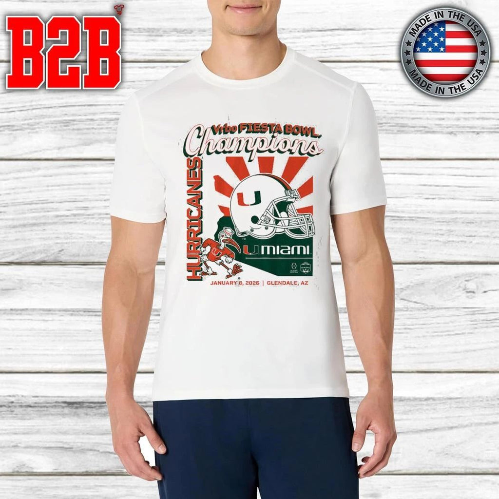 Miami Football CFP Fiesta Bowl Champions Shirt