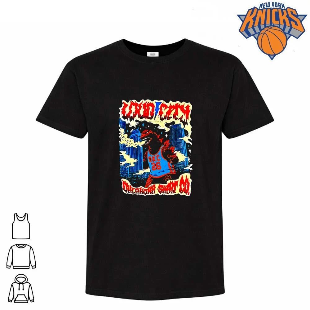 Loud City Godzilla Oklahoma Shirt Co City Skyline Graphic Shirt