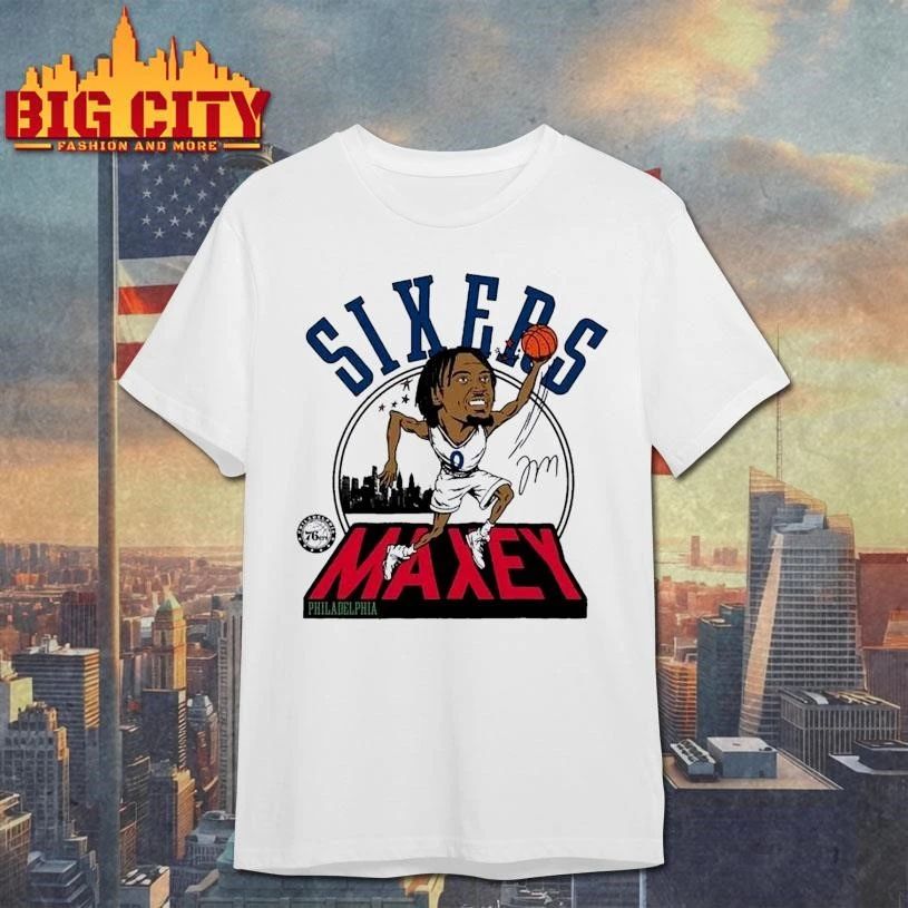 Tyrese Maxey Philadelphia 76ers Homage Signature Tri-Blend Player Shirt