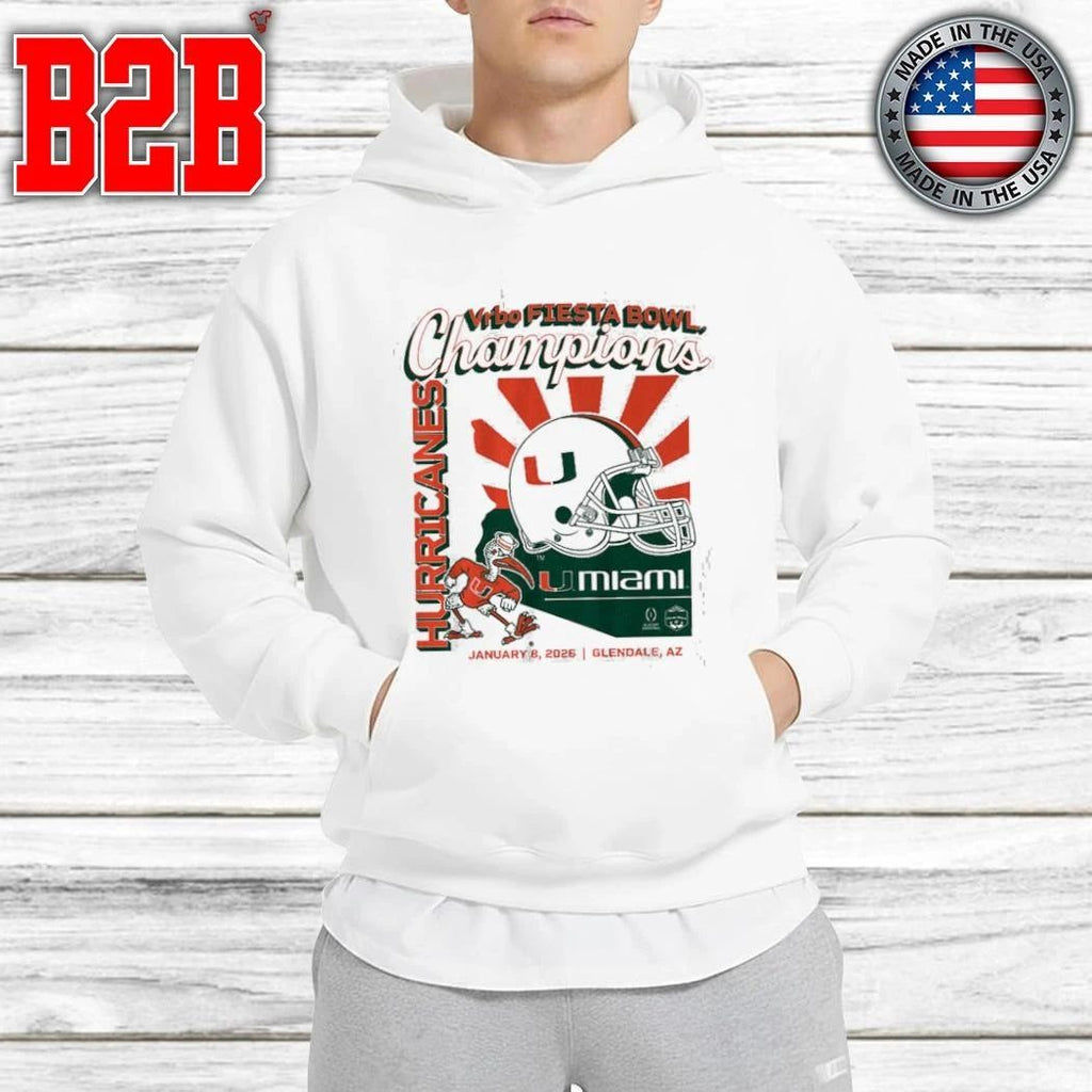 Miami Football CFP Fiesta Bowl Champions Shirt