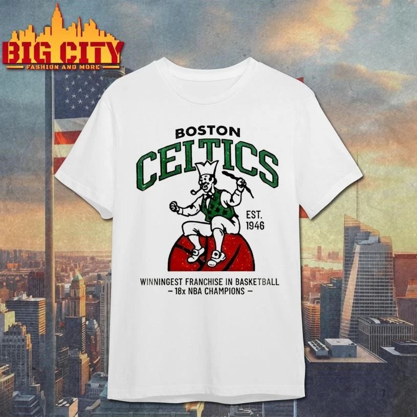 Boston Celtics 2026 NBA PlayoffsClinched Retro Graphic Shirt