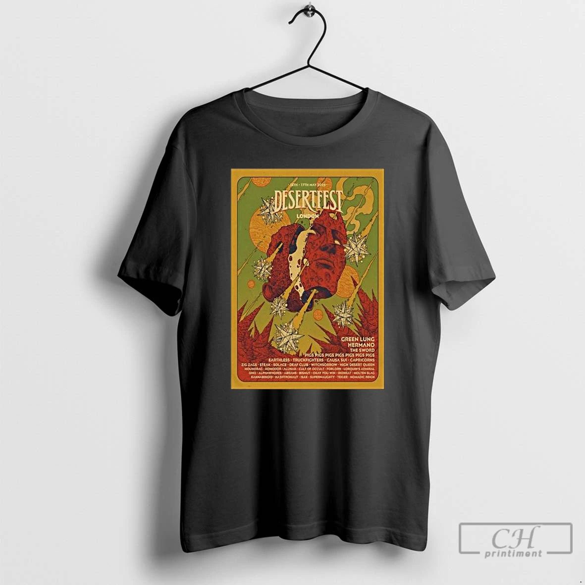 Premium Desertfest 2026 London Shows Long Sleve T Shirts