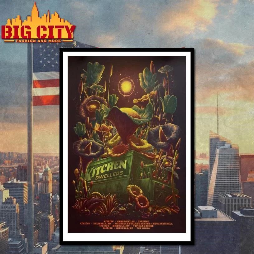 Kitchen Dwellers Spring Tour 2026 Poster Shirt