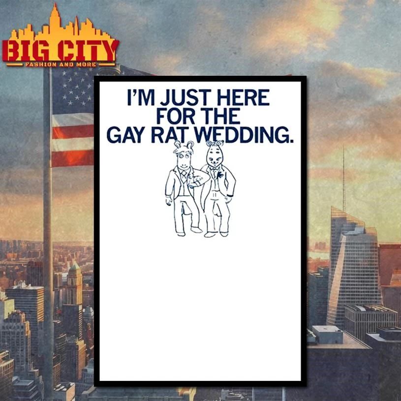 Gay rat wedding graphic shirt