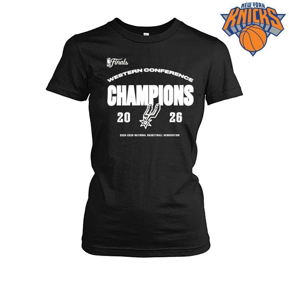 San Antonio Spurs Western Conference Champions 2026 logo Shirt