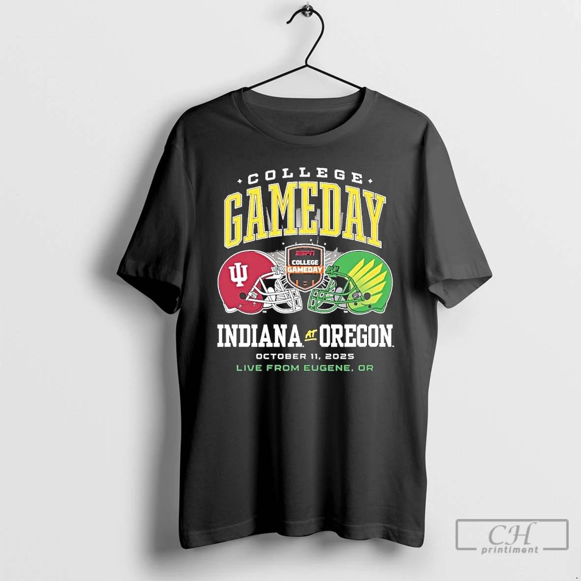Premium College Gameday Indiana Vs Oregon Head To Head T Shirts