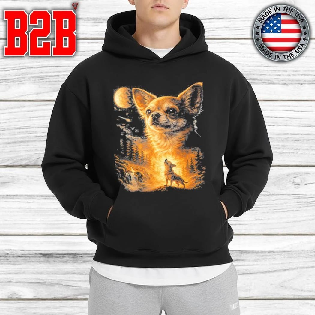 Chihuahua Howling To The Moon Shirt
