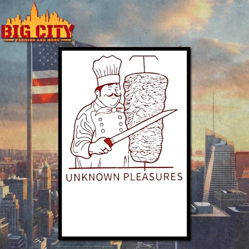 Unknown Pleasures Joy Division Parody Chef Kebab Shirt