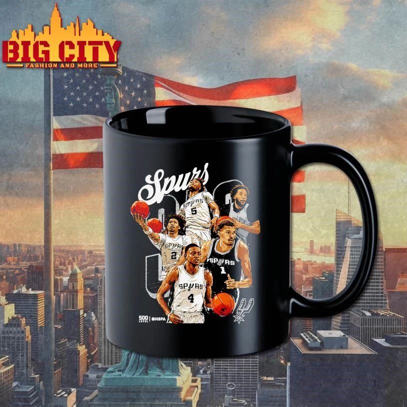 San Antonio Spurs 2026 Playoffs Starting 5 Graphic Shirt