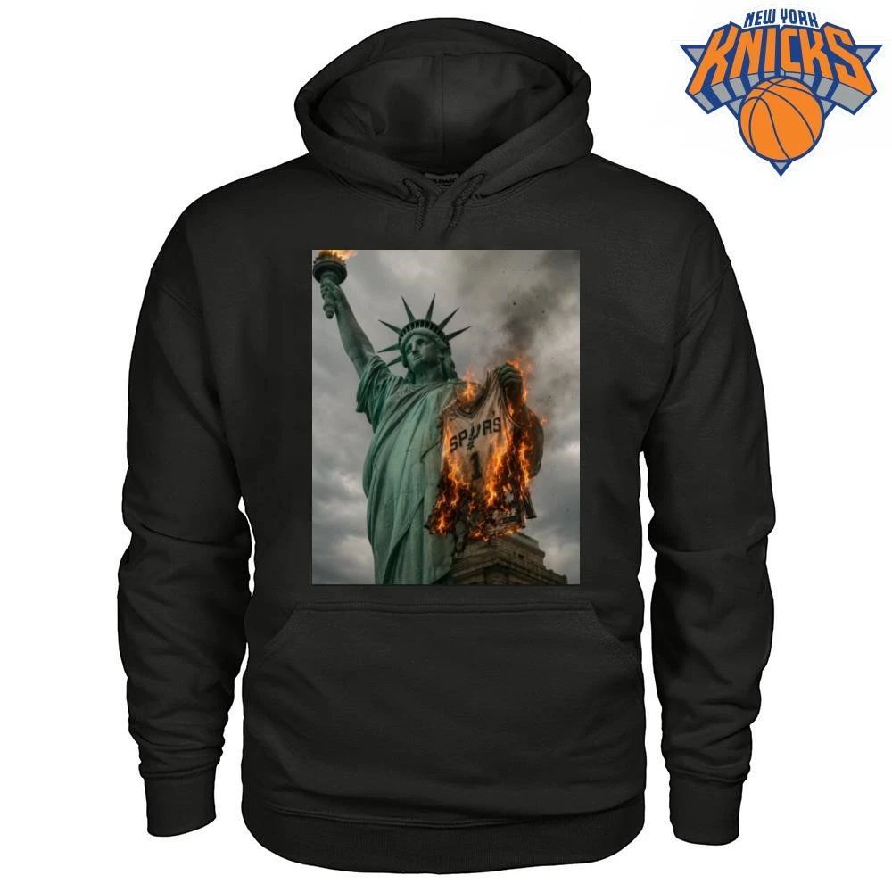 Statue of Liberty Burning San Antonio Spurs Jersey NBA Finals 2026 Shirt