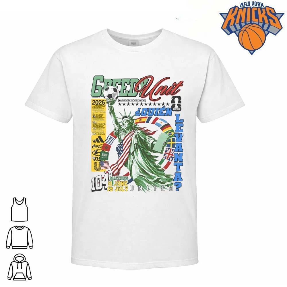 Greedy Unit World Cup 2026 Statue of Liberty Soccer Graphics Shirt