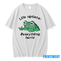 Frog Life Update Everything Hurts Meme Tshirts Sweater