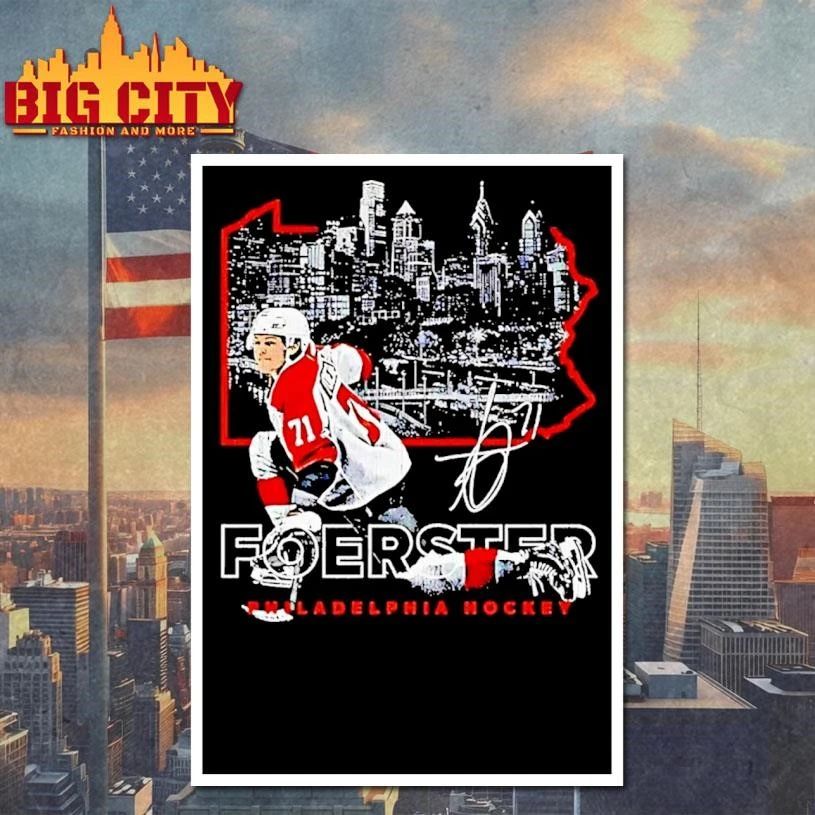 Tyson Foerster Philadelphia Map Skyline Signature Shirt