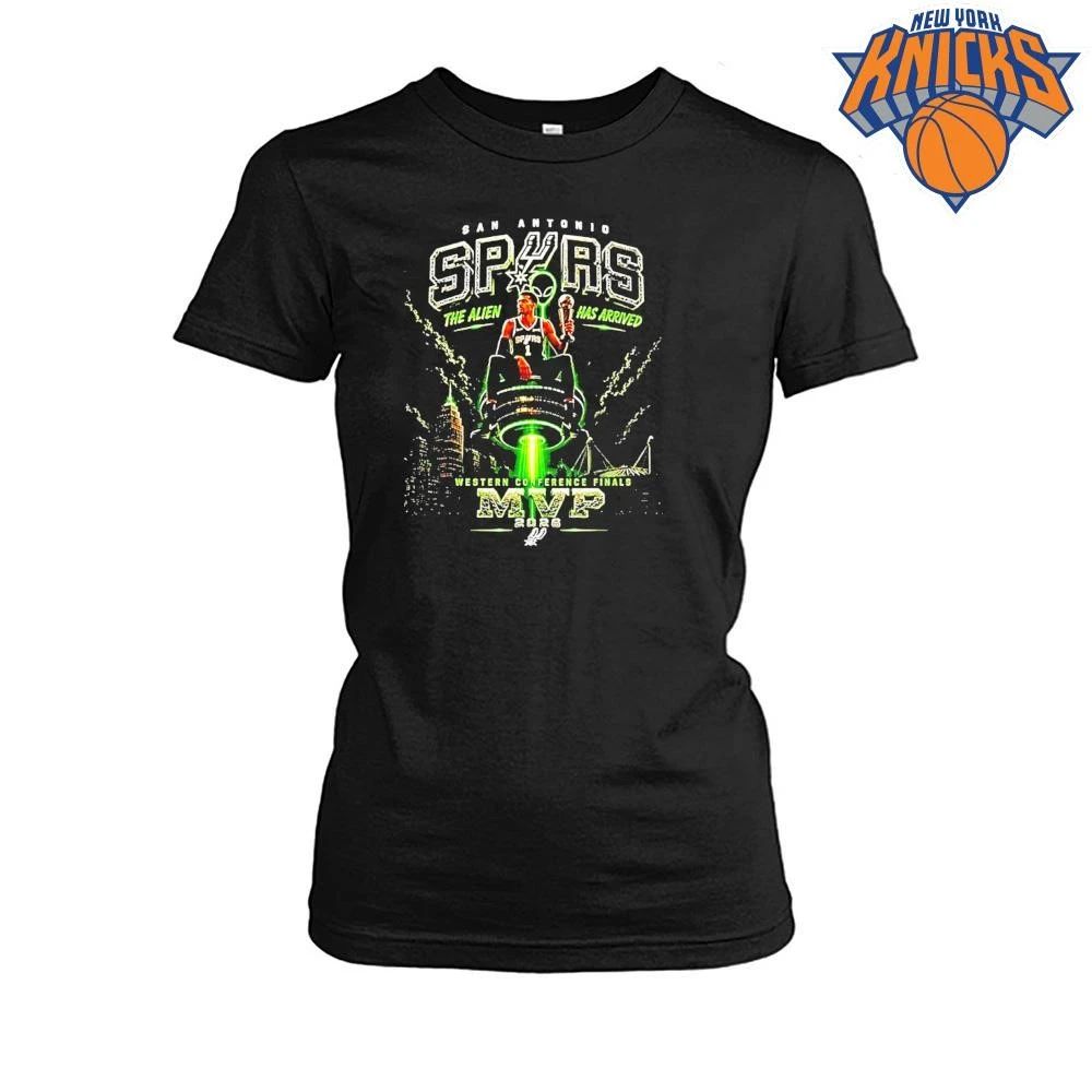 Victor Wembanyama San Antonio Spurs 2026 Western Conference Finals Mvp Alien Shirt