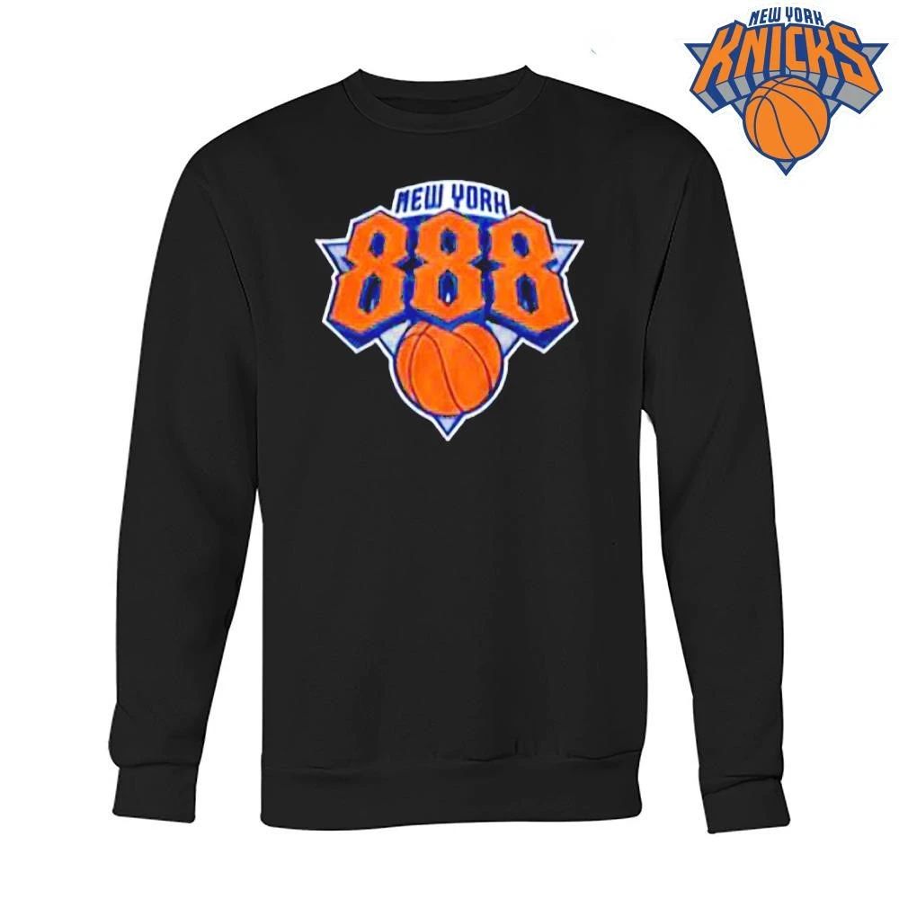 New York 888 Basketball Graphic Orange Blue Team Logo NBA Finals 2026 Shirt