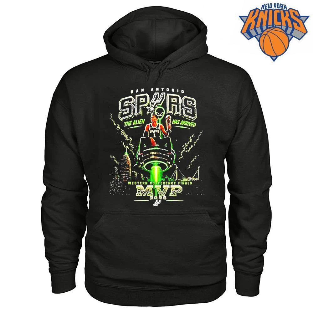 Victor Wembanyama San Antonio Spurs 2026 Western Conference Finals Mvp Alien Shirt
