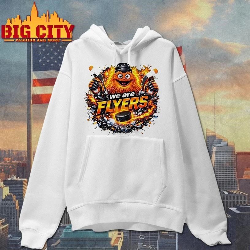We Are Flyers Gritty Flyers Hockey Sport Team Mascot Nhl Graphic Shirt