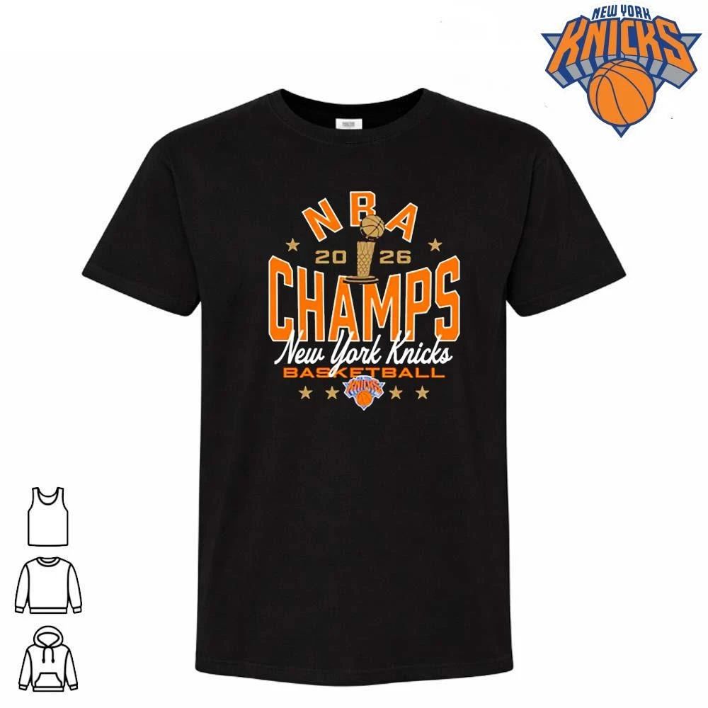 Sportiqe Knicks 2026 NBA Champions Black Duke Shirt