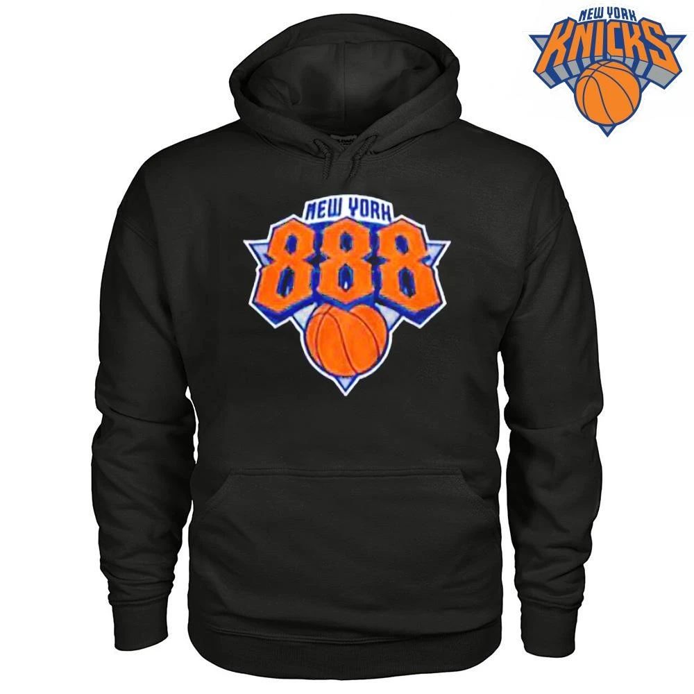 New York 888 Basketball Graphic Orange Blue Team Logo NBA Finals 2026 Shirt