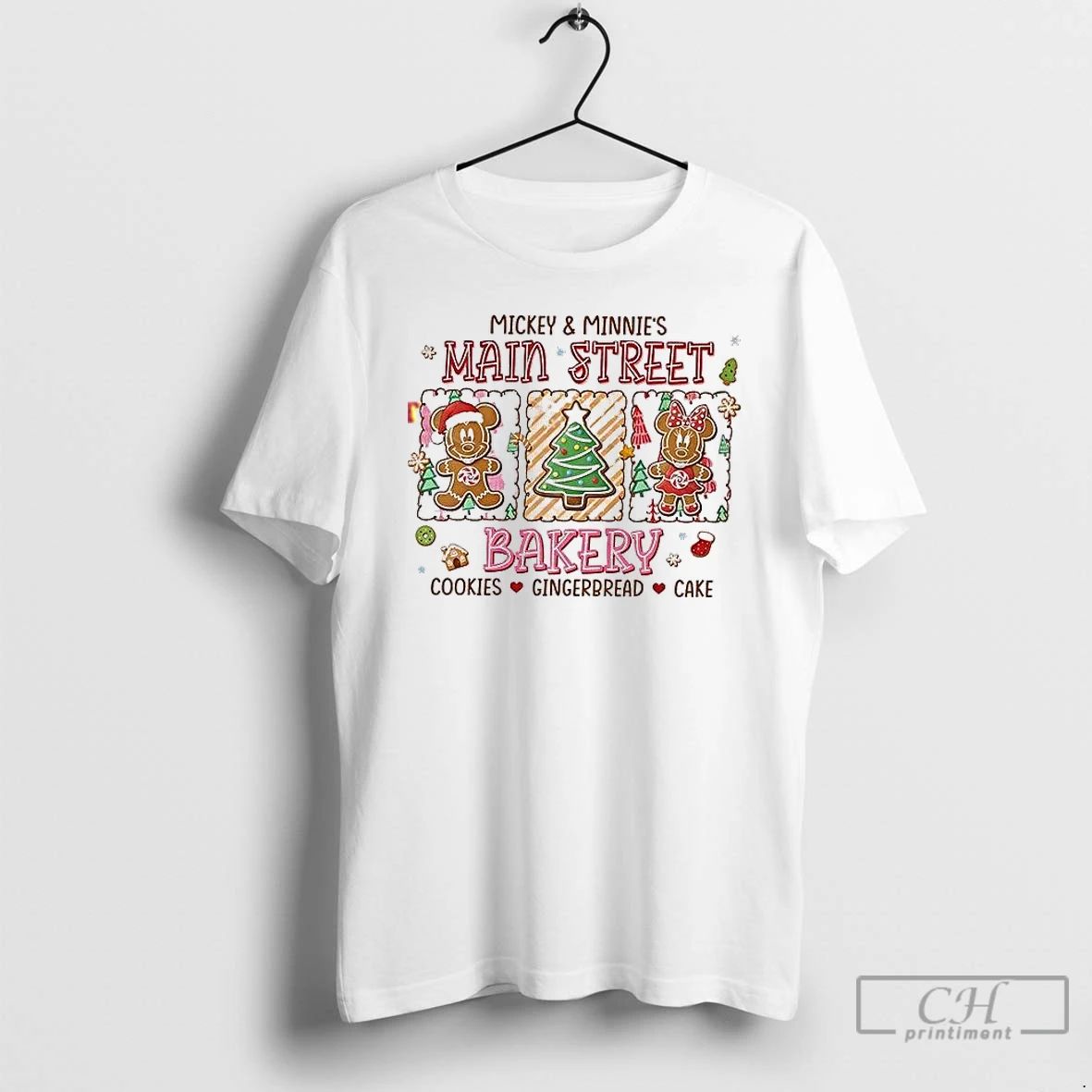 Premium Christmas Main Street Bakery Cookies Gingerbread Cake T Shirts