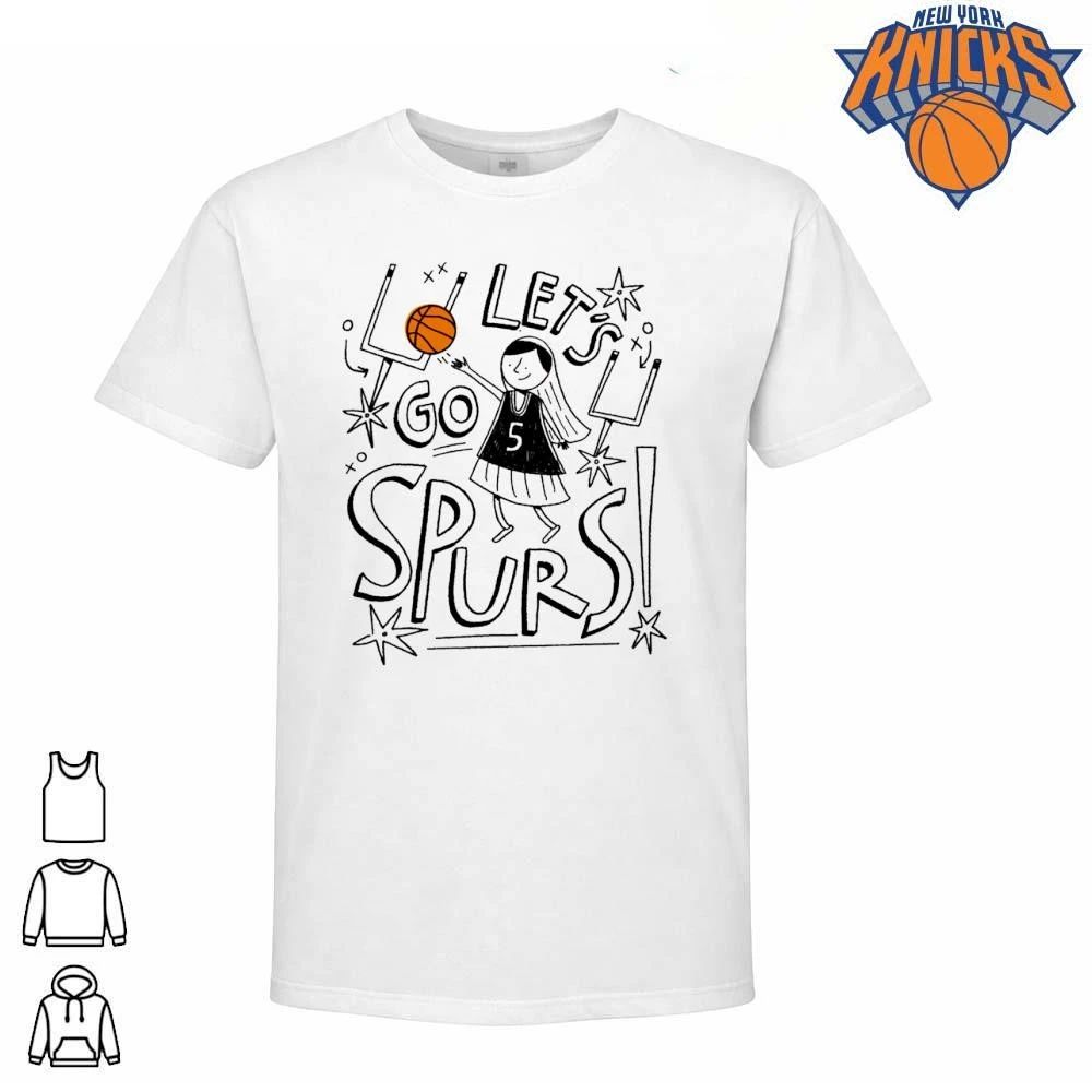 San Antonio Spurs Lets Go Spurs Number 5 Cute Doodle Art Drawing NBA Finals 2026 Shirt