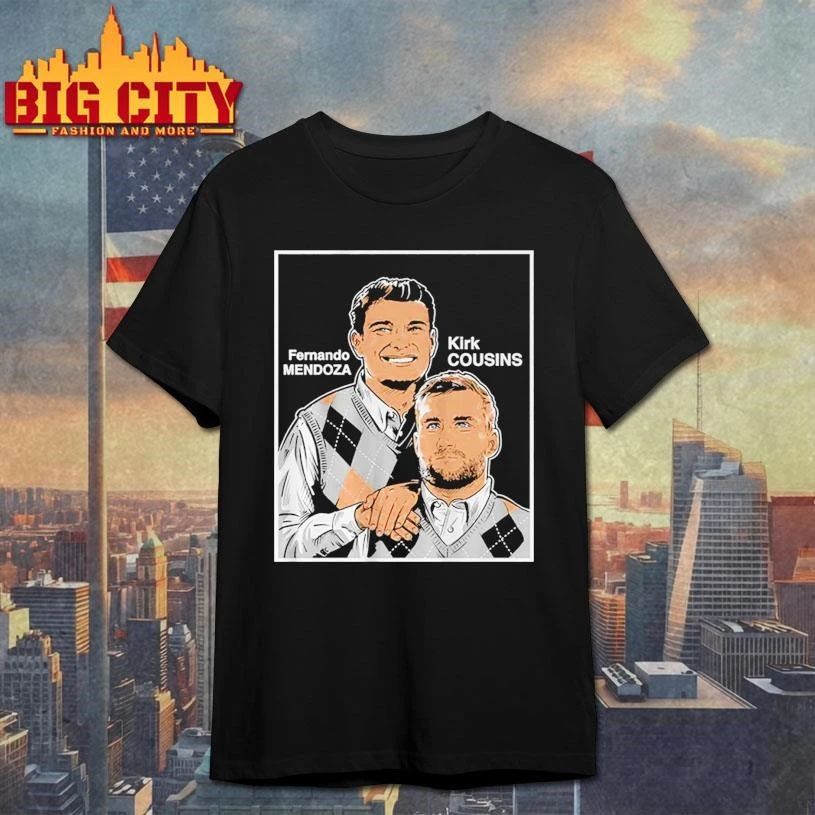 Fernando Mendoza & Kirk Cousins Family Portrait Graphic Shirt