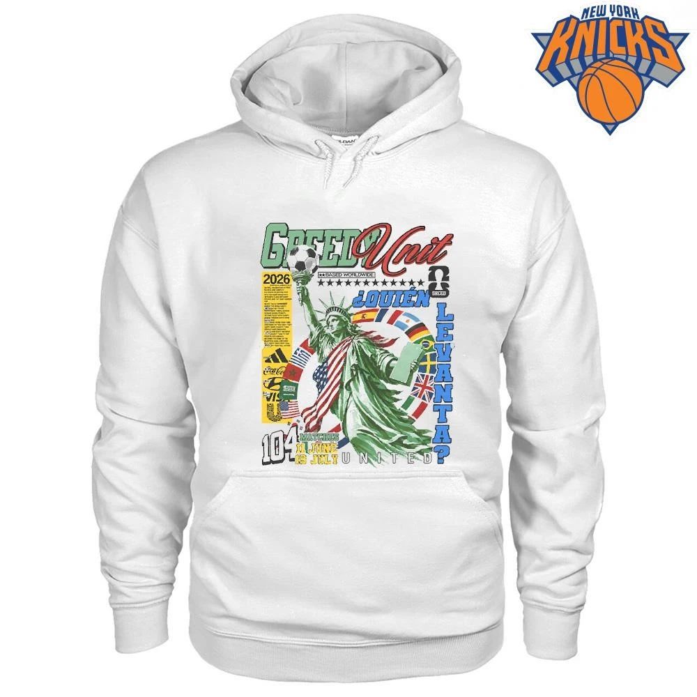 Greedy Unit World Cup 2026 Statue of Liberty Soccer Graphics Shirt