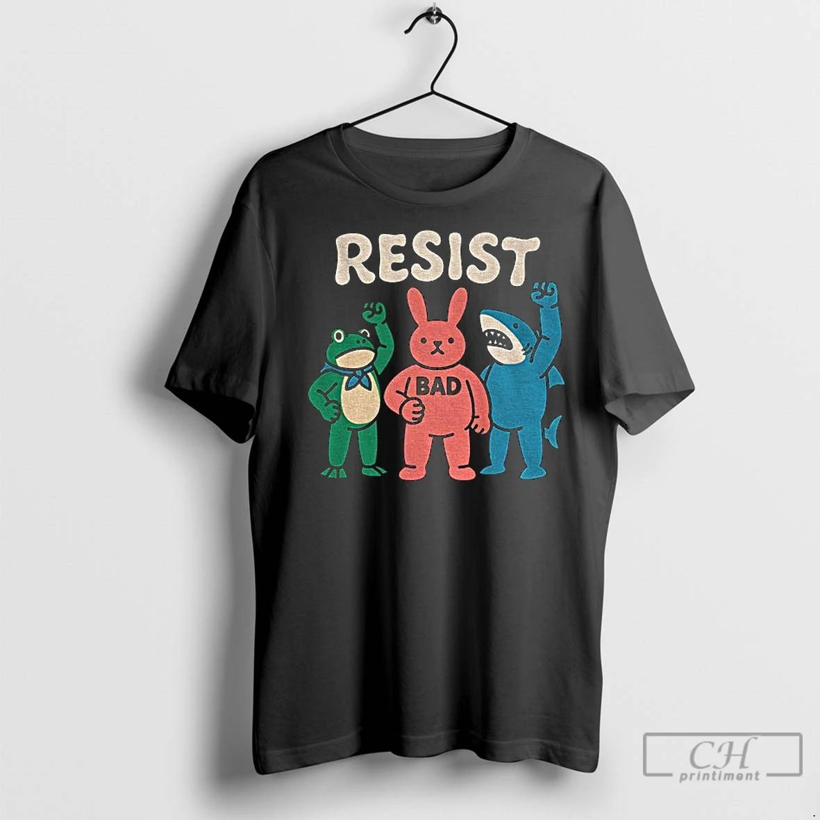 Classic Resist Portland Frog And Friends
