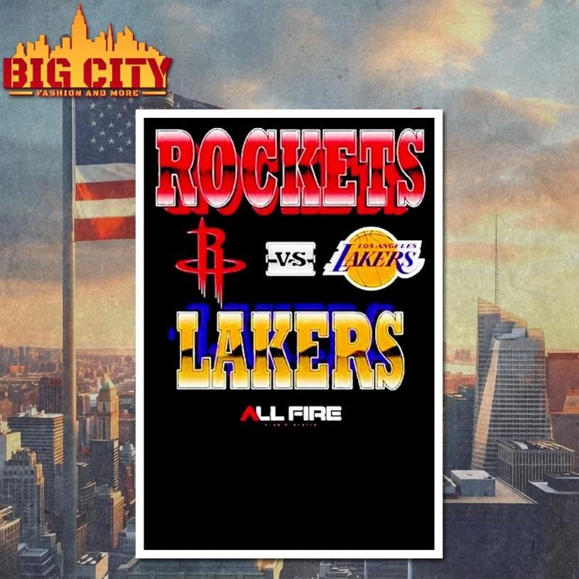 Houston Rockets Vs Los Angeles Lakers 2026 Playoffs Match-Up Shirt