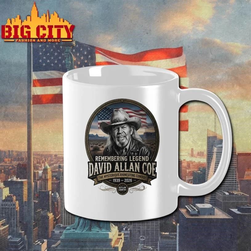 Original David Allan Coe Remembering Legend Memorial Graphic Shirt