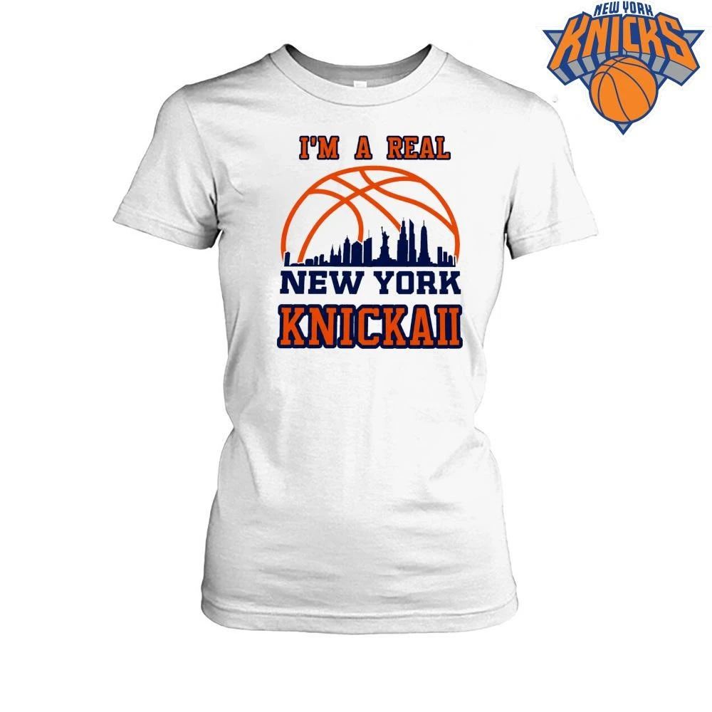 Im A Real New York Knick Basketball Skyline 2026 NBA Finals Shirt