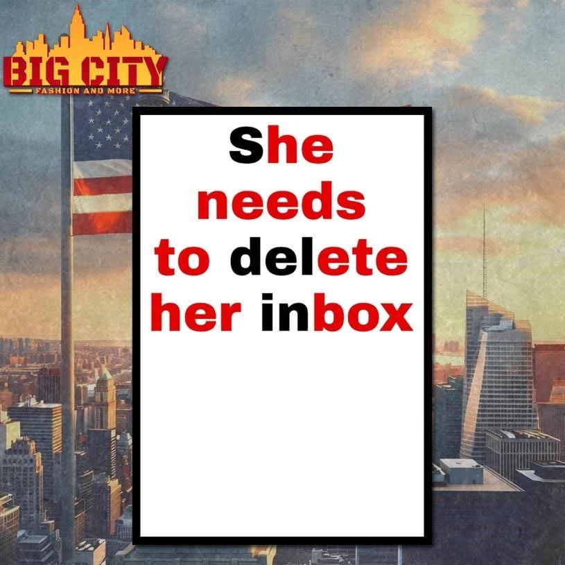 Funny She Needs To Delete Her Inbox (He Needs To Ete Her Box) Graphic Shirt