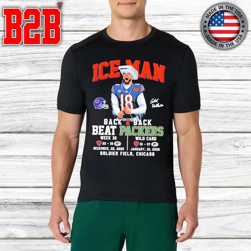 Chicago Bear Iceman Back 2 Back Beat Packers Shirt