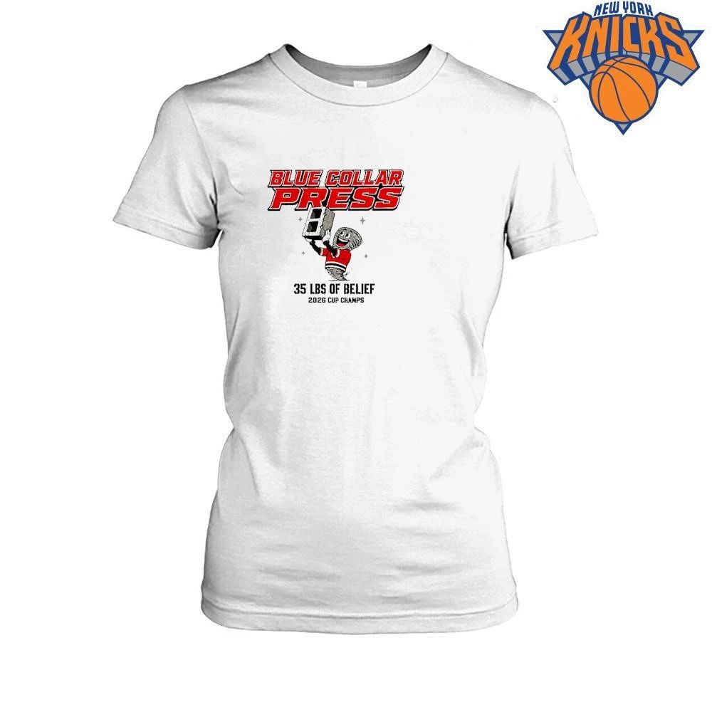 Blue Collar Press 35 Lbs Of Belief 2026 Cup Champs Tornado Shirt