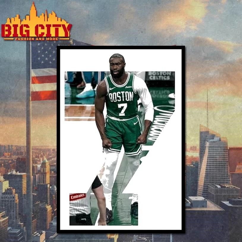 Jaylen Brown Boston Celtics 100 straight playoff games with double-digit 7 Shirt