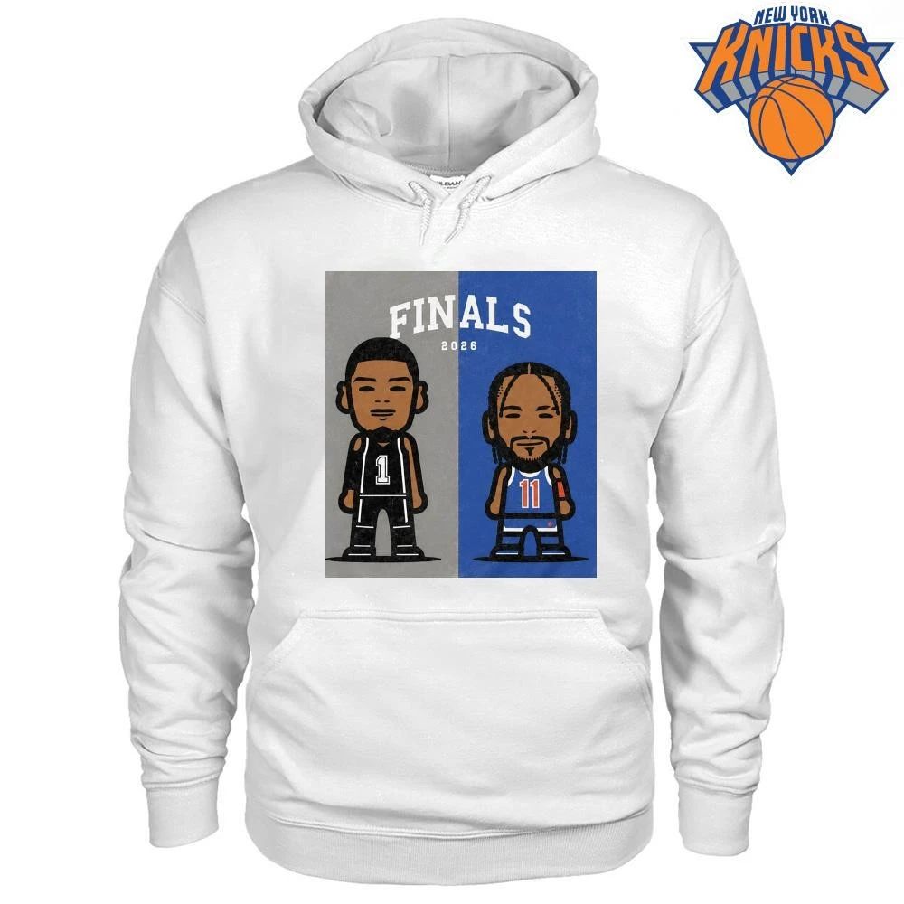 NBA Finals 2026 Chibi Wemby & Jalen Basketball Players Graphic White T Shirt