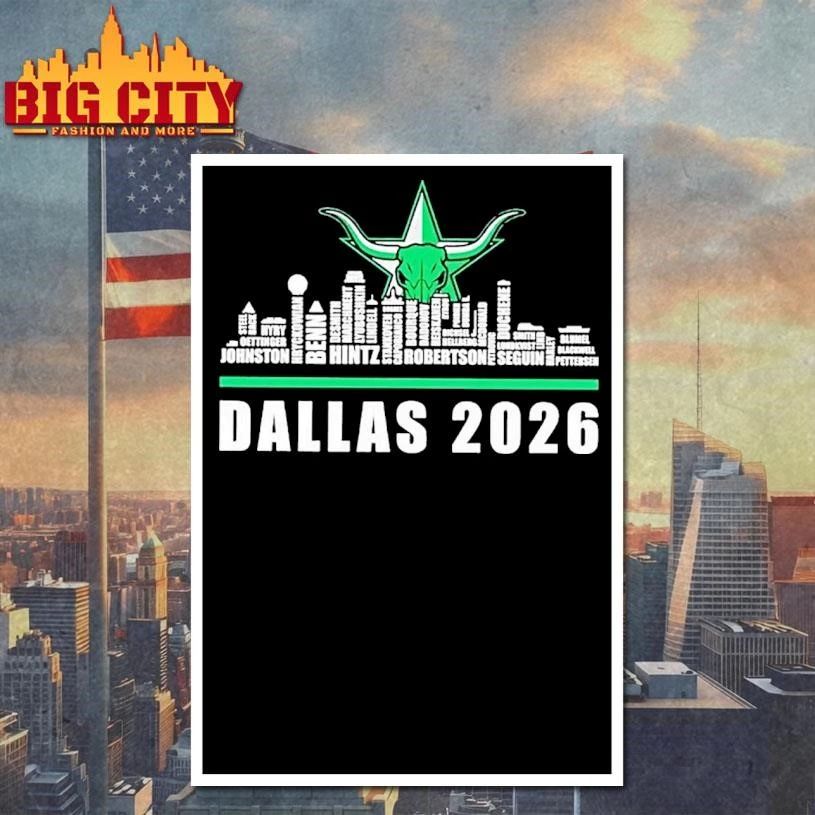 Dallas Stars 2026 City Skyline Graphic Shirt