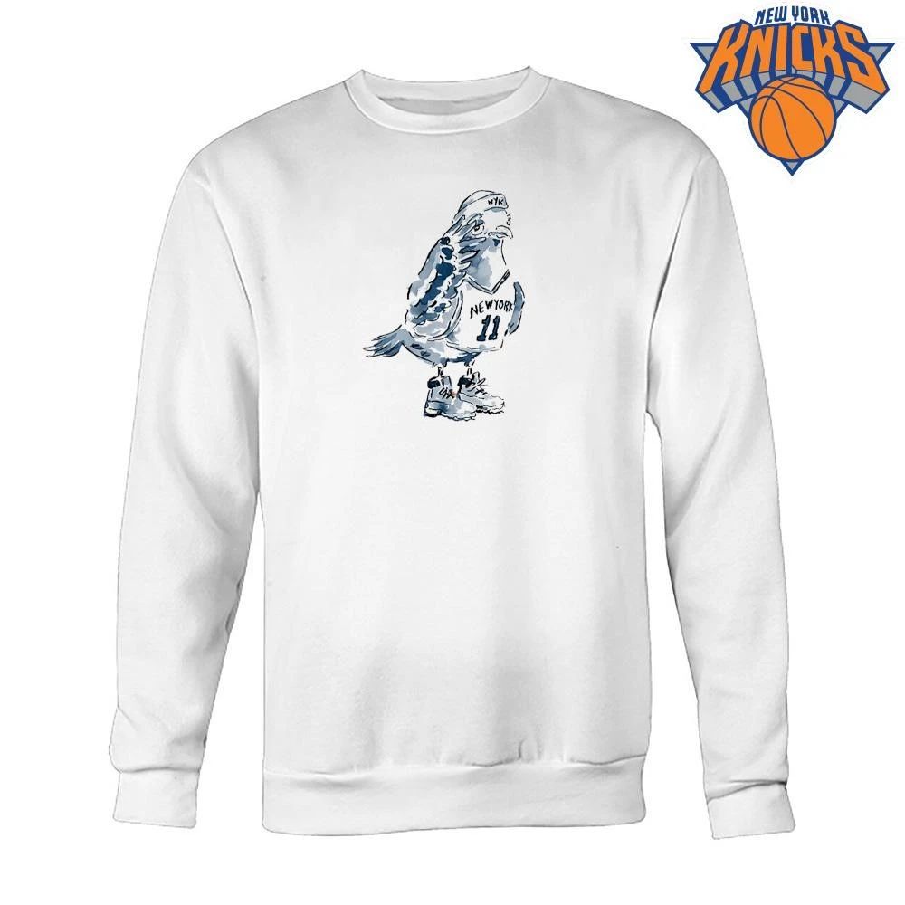 New York Pigeon Wearing Timberland Boots Jalen Brunson 11 Knicks Basketball Cartoon Graphic NBA Finals 2026 Shirt