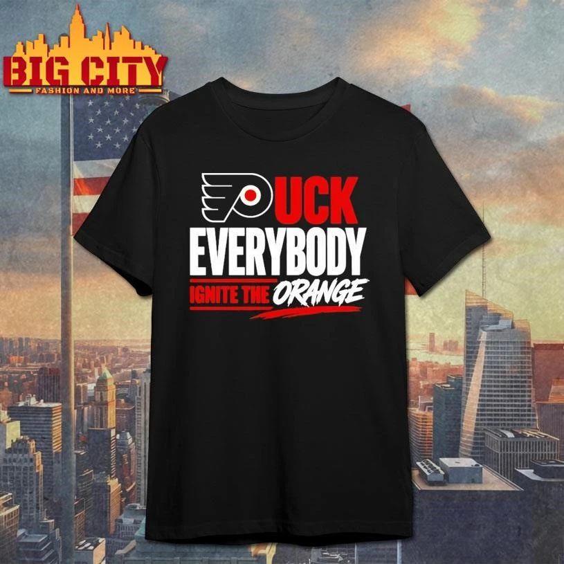 Premium BACK Puck Everybody Ignite The Orange Game 4 Stanley Cup Graphic Shirt