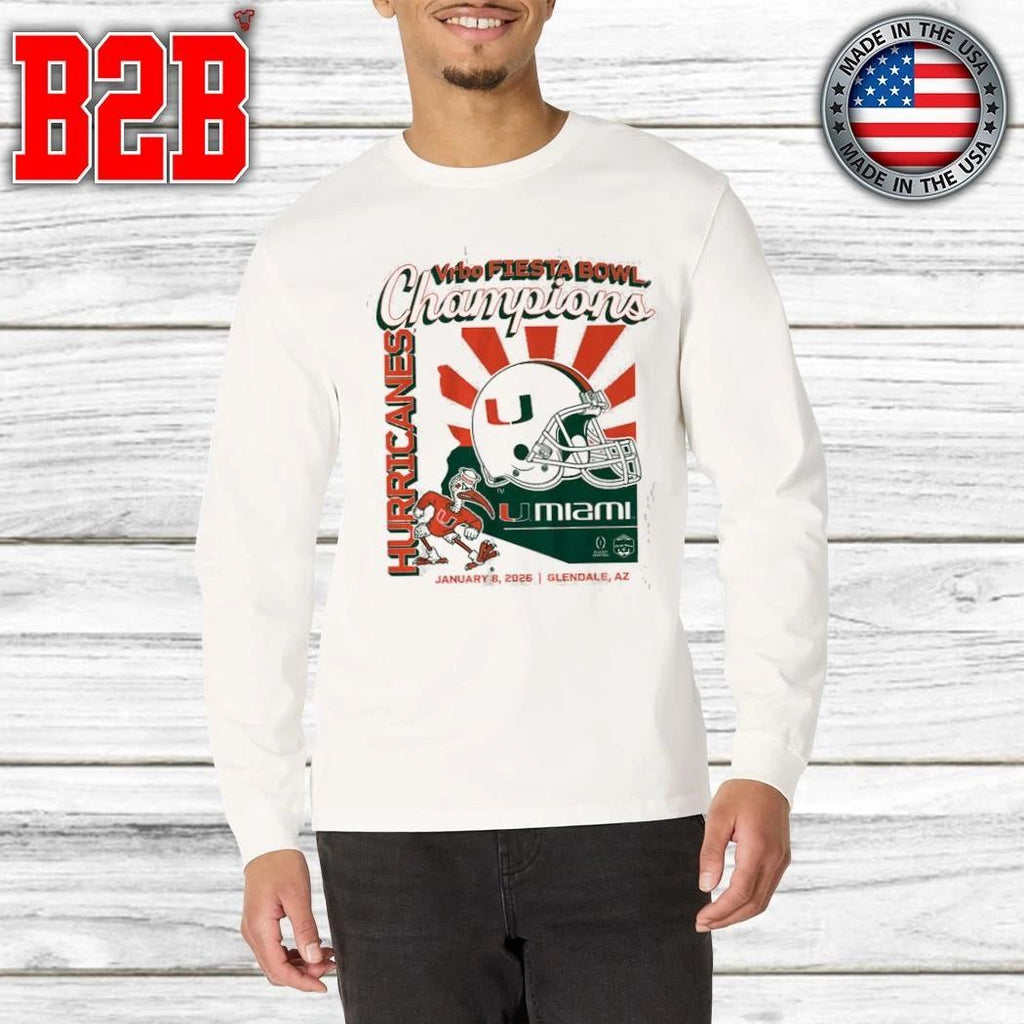 Miami Football CFP Fiesta Bowl Champions Shirt