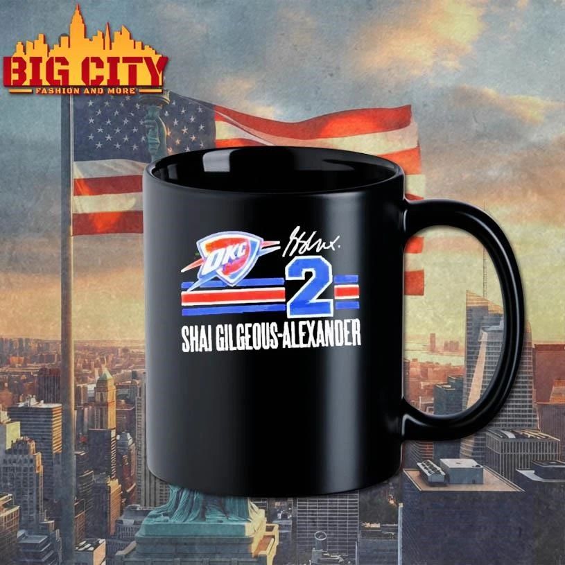 Shai Gilgeous-Alexander 2 Oklahoma City Thunder 2026 NBA Playoff signature Shirt