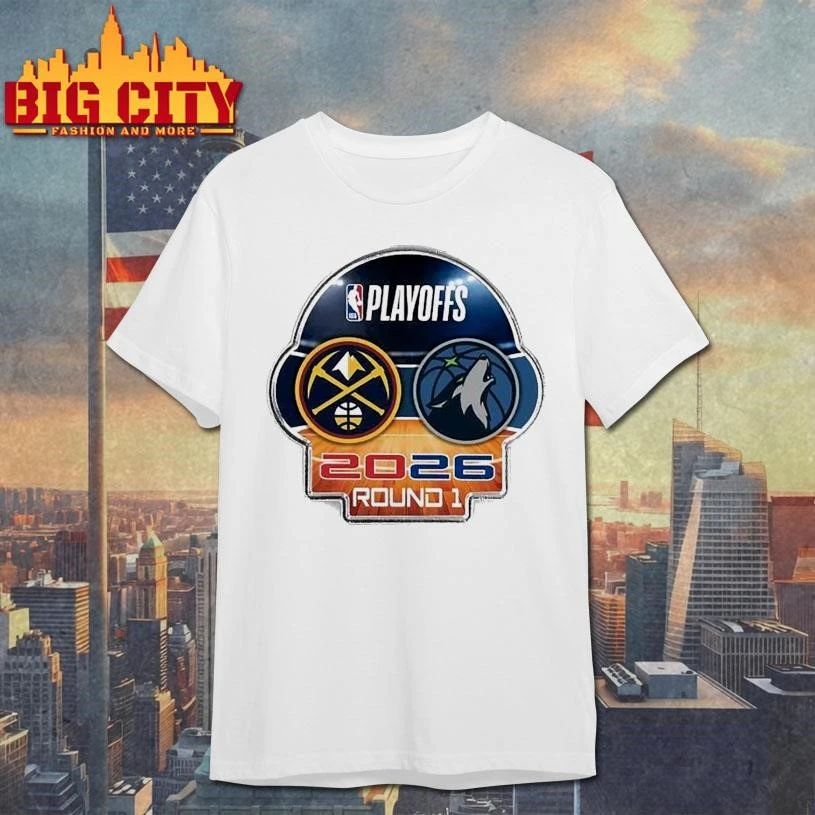 Denver Nuggets vs Minnesota Timberwolves 2026 NBA Playoffs Round 1 Matchup Shirt