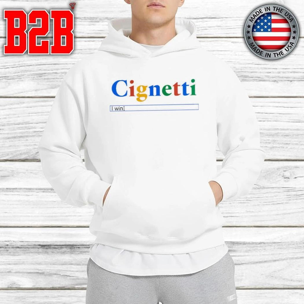 Indiana Cignetti I Win Search Bar Shirt